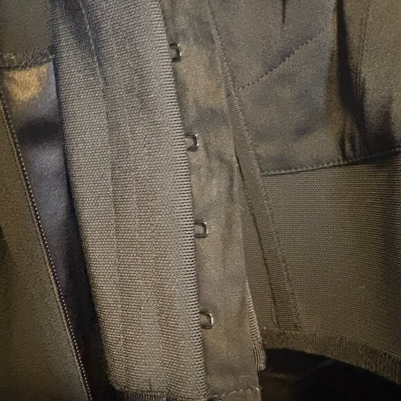 NWT Givenchy Black Evening Gown Size 2 Luxury Designer Glam with Metal Strap - Picture 5 of 13